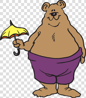 Oso Con Paraguas Clipart   Png Download   Bear With Small Umbrella  Transparent Png