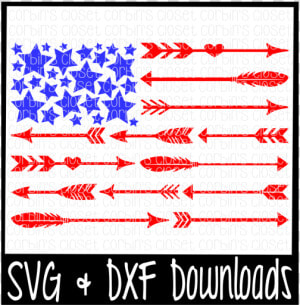 Free Arrow Flag   Stars  stripes Cutting File Crafter   4th Of July Svg Free  HD Png Download