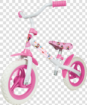 Unibike Bicicleta Sin Pedal Balance Bike Minnie   Bicicleta Sin Pedales Peppa Pig  HD Png Download