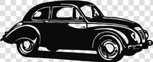 Vector Drawing Retro Ford Png Download   Vintage Car Silhouette  Transparent Png