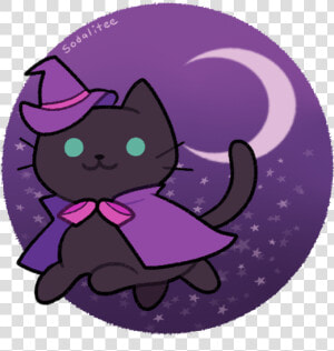 Halloween  Witch  And Neko Atsume Image   Hermeowne Fanart  HD Png Download