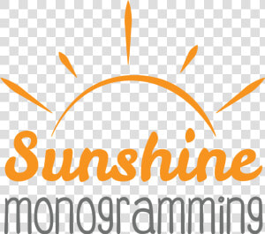 Logo Design For Sunshine Monogramming  With Handwritten   Stylisted  HD Png Download