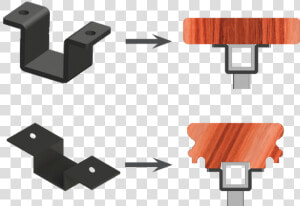 Excalibur Cap Rail Brackets By Rdi   Wood  HD Png Download