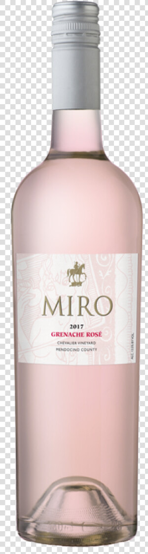 2017 Miro Cellars Grenache Rosé  Chevalier Vineyard    Glass Bottle  HD Png Download