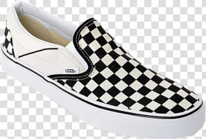 Black Checkered Vans 😇   Slip On Vans Checkered  HD Png Download