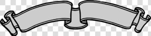 Ribbon Scroll Png Clipart Ribbon Banner   Ribbon Banner Black And White Clip Art  Transparent Png