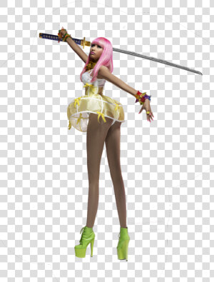 Nicki Minaj With Sword Png By Cjmthecustomboxmaker   Nicki Minaj Drawing Easy  Transparent Png