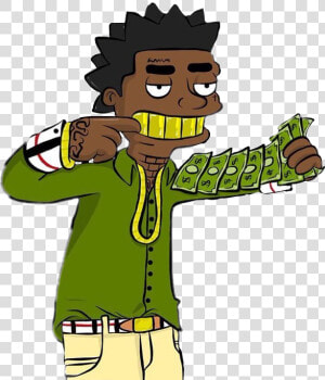 Cash Kodak Kodakblack Rap Trapmusic Rapper Hiphop Carto   Kodak Black Cartoon Png  Transparent Png