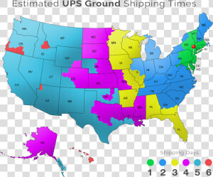 Bioandchic Ups Shipping Map   Us Election Map Results 2016  HD Png Download