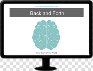 Monitor Showing Chiropractic Powerpoint   Computer Monitor  HD Png Download