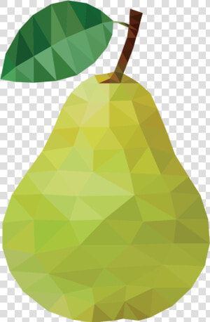 Pear Euclidean Vector Fruit Auglis   Fruits In Geometrical Shapes  HD Png Download