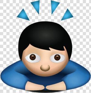 Person Bowing Deeply Emoji  HD Png Download