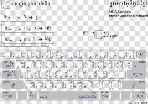 Khmer Unicode Layout   Khmer Unicode  HD Png Download