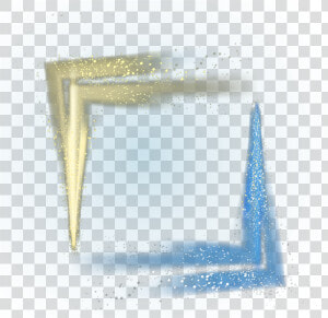 Ftestickers Frame Glitter Sparkle Gold Blue   Transparent 3d Hd Border  HD Png Download