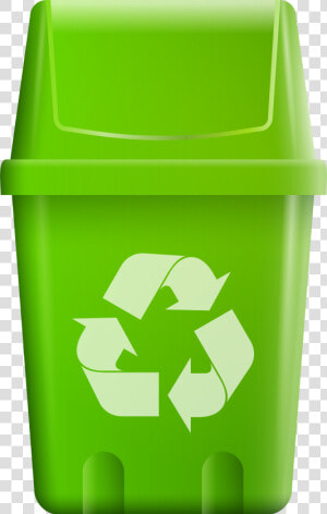 Trash Bin With Recycle Symbol Png Clip Art   Trash Can With Recycling Symbol  Transparent Png