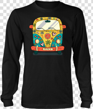 Hippie Van Peace Bus T Shirts Van Road Trip   You Cant Scare Me Im Italian  HD Png Download