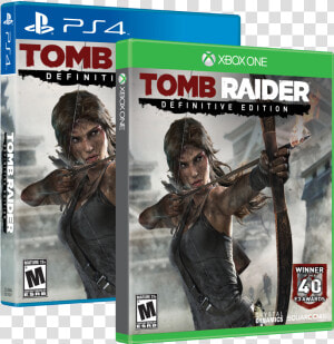 Definitive Edition Revealed At Vgx as Revealed During   Tomb Raider Definitive Ps4 Cover  HD Png Download