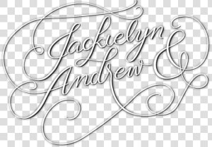 Geofilter Jackielynandandrew   Calligraphy  HD Png Download