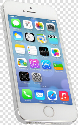 Apple Iphone 5s 32gb Silver With Signs Of Wear   Iphone 5 S White  HD Png Download