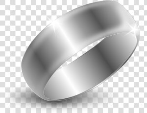 Anillo  De La Boda  Plata  Joyería  Compromiso   Silver Ring Clipart  HD Png Download