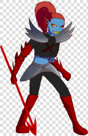 Undertale Red Fictional Character Baseball Equipment   Underfell Undyne The Undying  HD Png Download