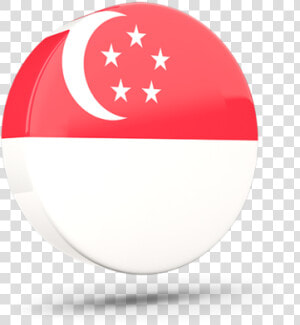 Glossy Round Icon 3d   Transparent Singapore Flag Icon  HD Png Download