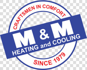 M  amp  M Heating And Cooling Logo   Circle  HD Png Download