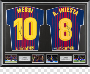 Jersey Barcelona 17 18 Iniesta  HD Png Download