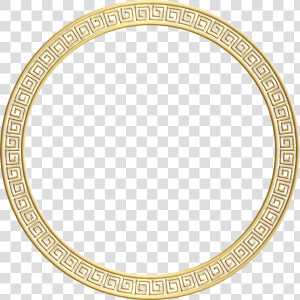 Flourish Ornament Silhouette Frame Gold No Bg   Circle  HD Png Download