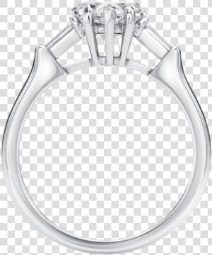 Classic   Tapered Baguette Engagement Ring Harry Winston  HD Png Download