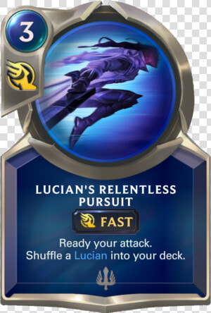 Lucian S Relentless Pursuit Card Image  HD Png Download