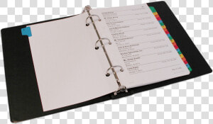 Open Binder   Open Three Ring Binder  HD Png Download