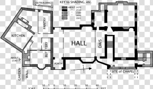 Floor plan   Medieval House Floor Plan  HD Png Download