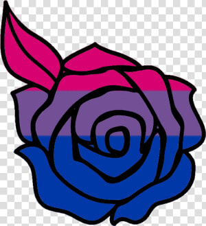 Download Bisexual Bi Pride Rose Lgbt Queer   Cartoon Rose Png Clipart  Transparent Png