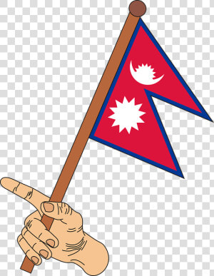 Flag  Nepal  The Flag Of Nepal  Graphics   Nepal Flag Clip Art  HD Png Download