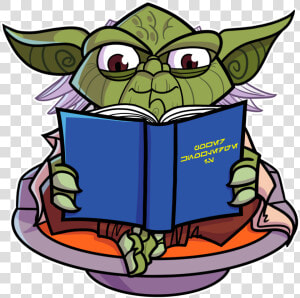 Reading Yoda   Transparent Cartoons   Different Readings  HD Png Download