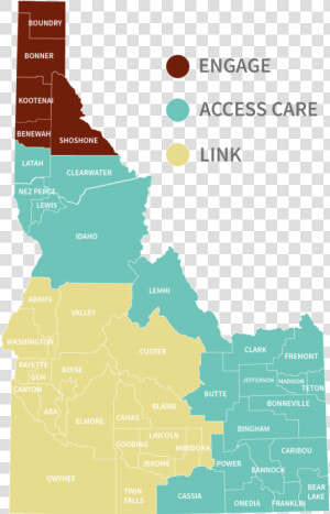 Transparent Montana Outline Png   Idaho Transportation Department District Map  Png Download