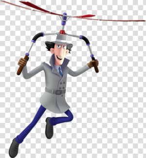 Inspector Gadget Flying Hat   Inspector Gadget Flying  HD Png Download