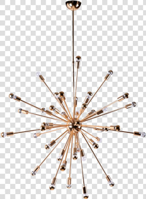 Gold Chandelier Png   Sputnik Gold  Transparent Png