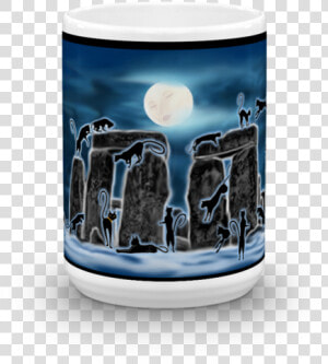 Bast Moon Over Stonehenge Mug   Beach Towel  HD Png Download