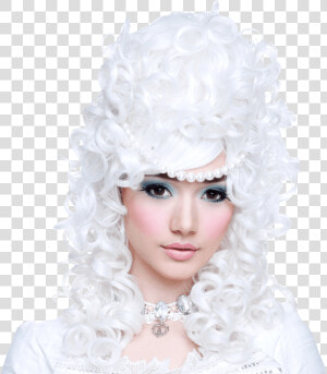 Marie Antoinette White Wig   Headpiece  HD Png Download