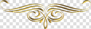 Gold Swirl Border Design Png   Gold Dividers Line Png  Transparent Png