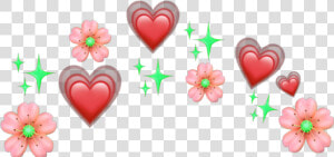  flower  heart  flowercrown  heartcrown  aesthetic   Purple Heart Crown Png  Transparent Png