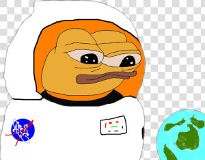  pepe  meme  rarepepe  nasa  astronaut  space   Know Your Meme  HD Png Download