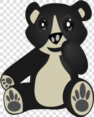 Black Bear Clipart Oso   Oso Frontino Dibujo Animado  HD Png Download