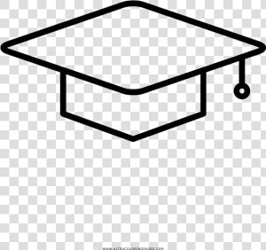 Mortar Board Coloring Page   Icon Date Graduate  HD Png Download