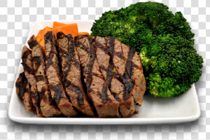 Grilled Piedmontese Steak  amp  Broccoli Fit Plate   Plate Of Steak And Broccoli  HD Png Download