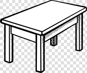 Table Clipart Black And White Png   Table Black And White  Transparent Png