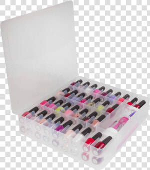 Nail Polish Organizer Opened   Nail Polish Holder Case  HD Png Download