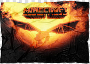 Minecraft Fleece Blanket Ender Dragon Fervent Black   Minecraft  Story Mode  HD Png Download